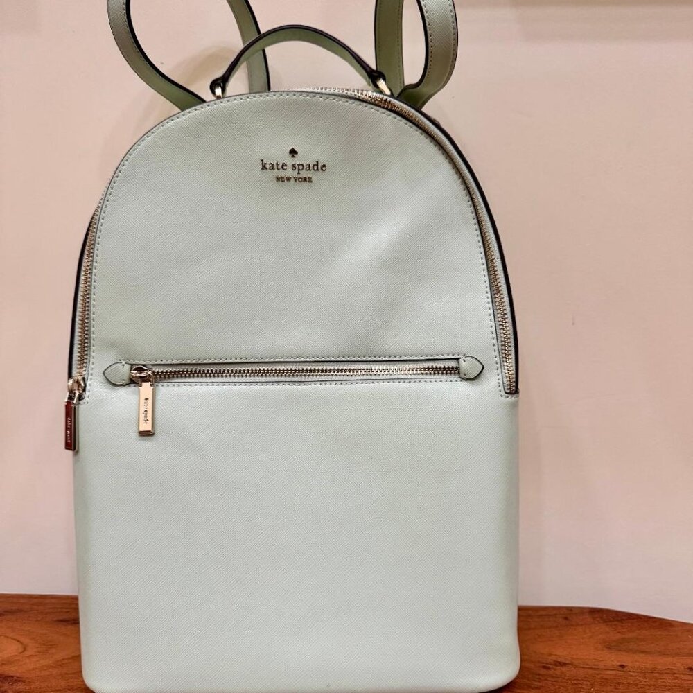 kate spade new york Perry Leather Large Backpack Mint Green